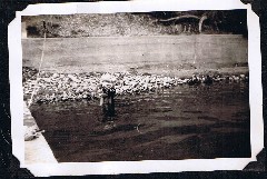 A052- Jean Wilson in Water at Camp